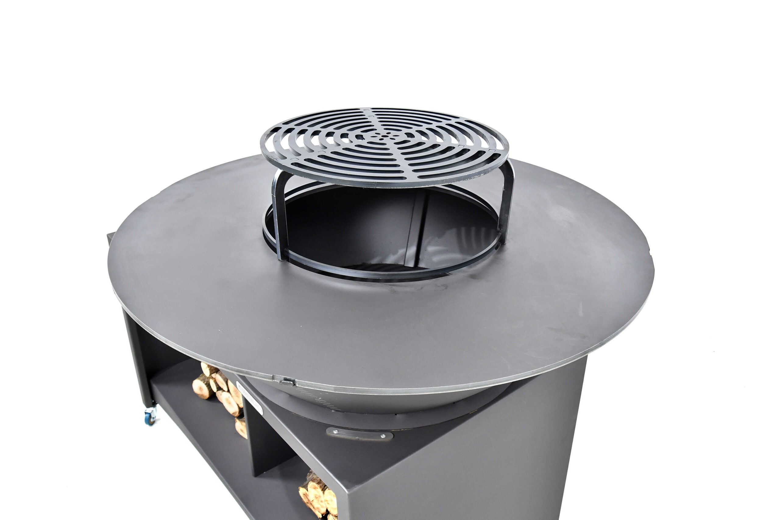 Braciere 75 Cm Piano Cottura in Acciaio al Carbonio