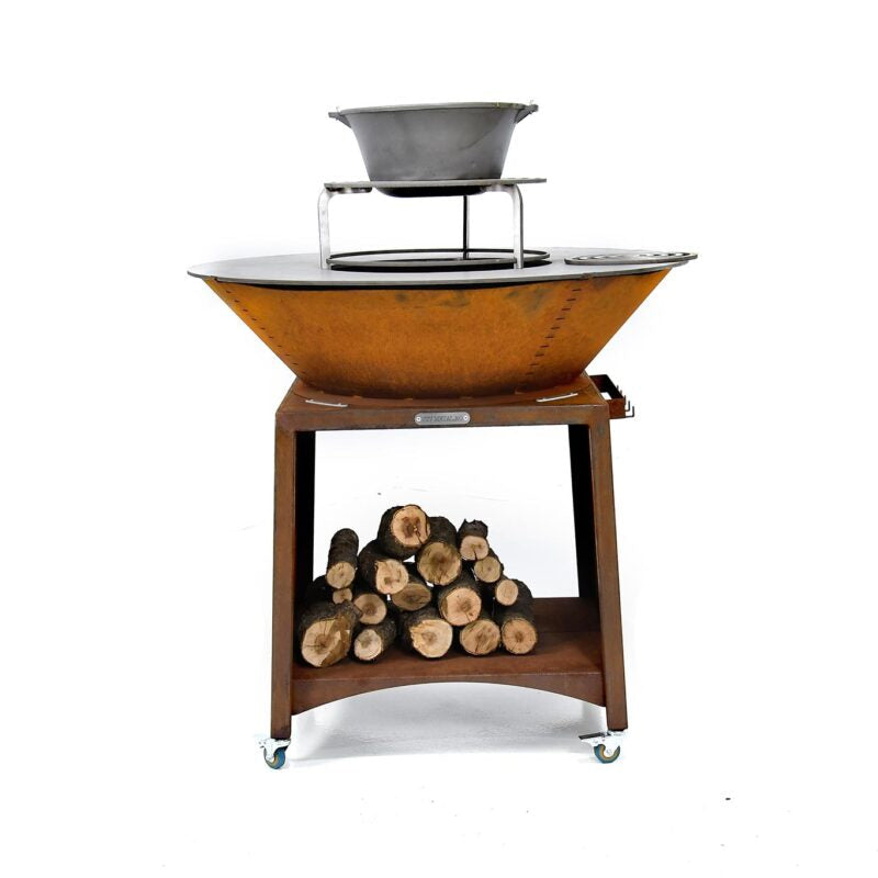 Braciere 100 cm Corten Acciaio / Acciaio inox