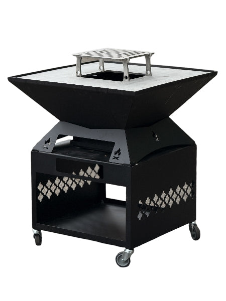 Braciere VESTA 74X74 Piano Cottura in Acciaio Inox