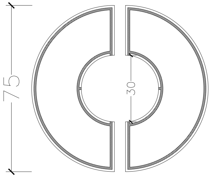 Pietra Lavica Ø75 Cm Spessore 3 Cm