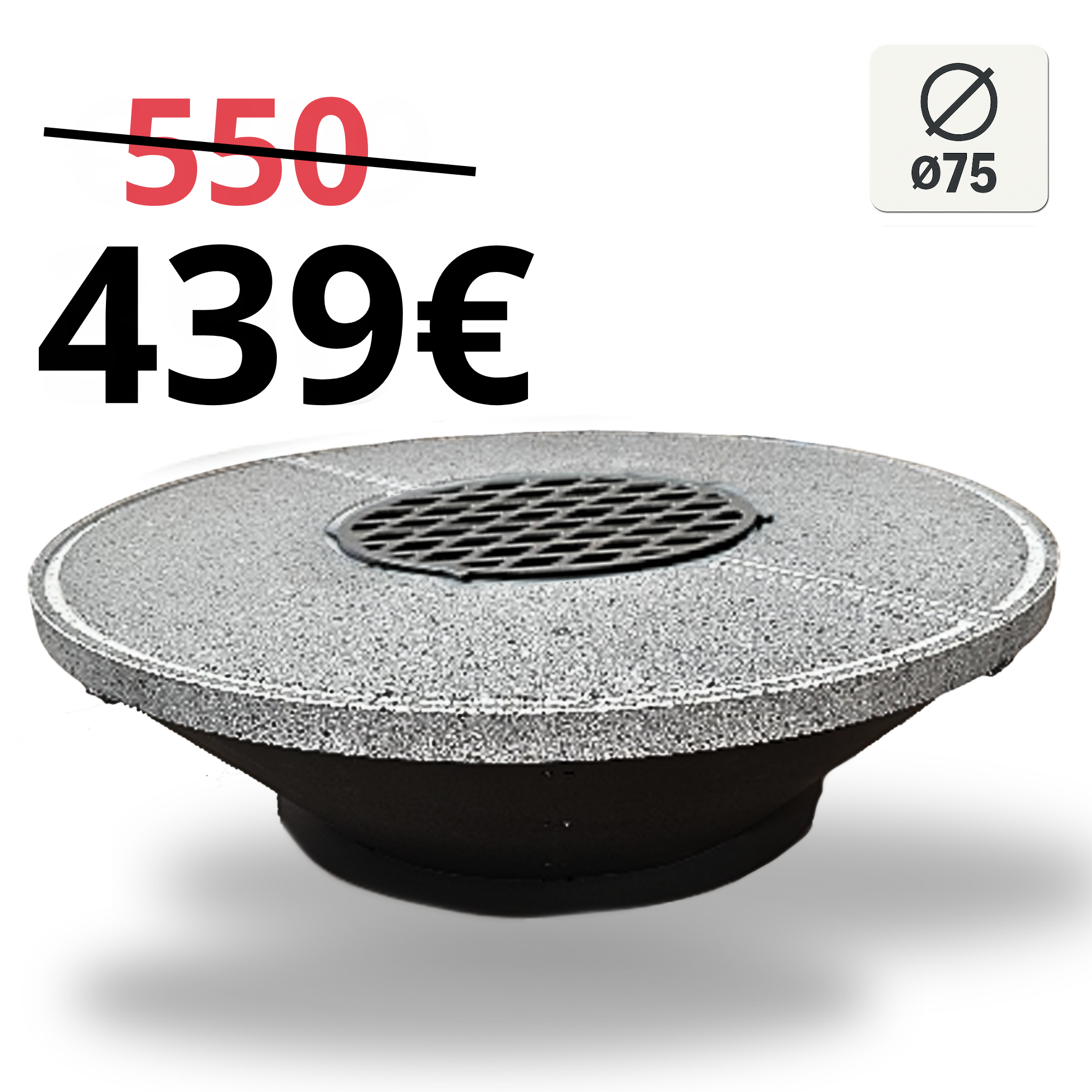 Back to grill Braciere Ø75 Pietra Lavica