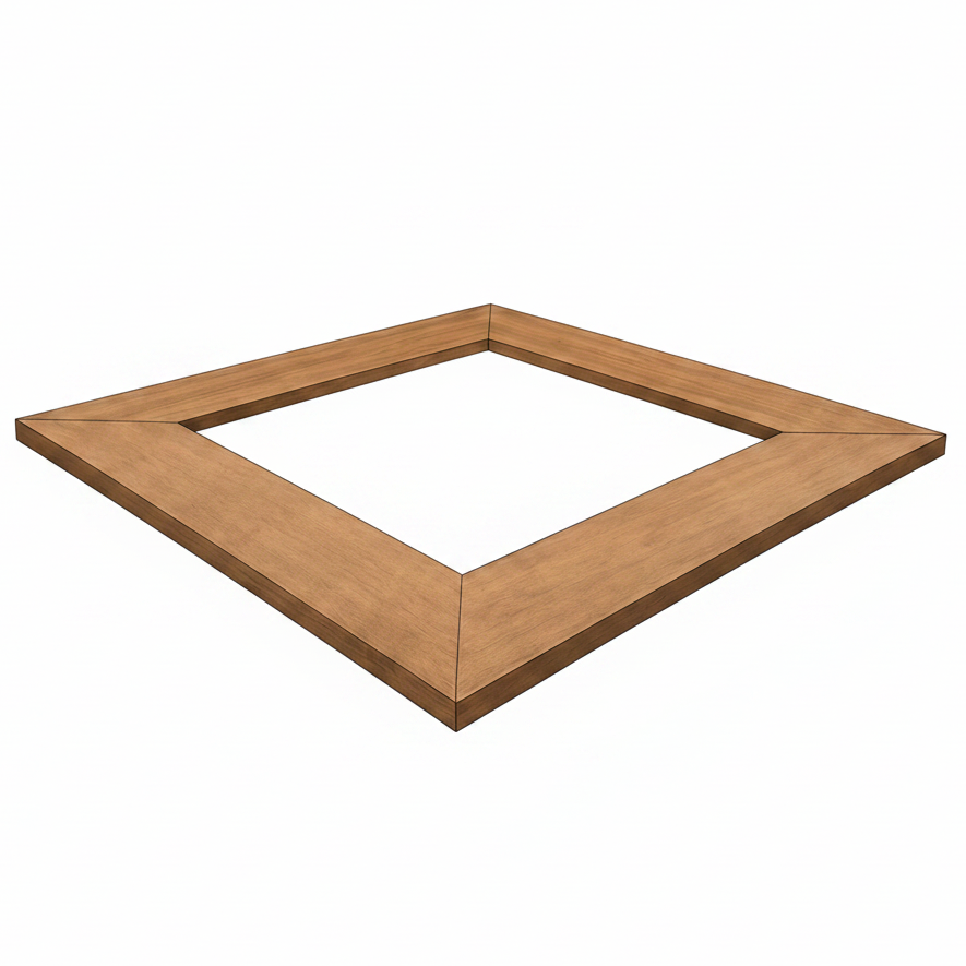 Tavolino in Legno 120 X 120