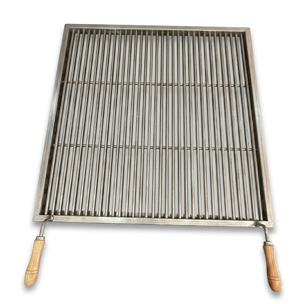 🥩 Griglia Professionale in Acciaio Inox AISI 304 (74x74 cm)