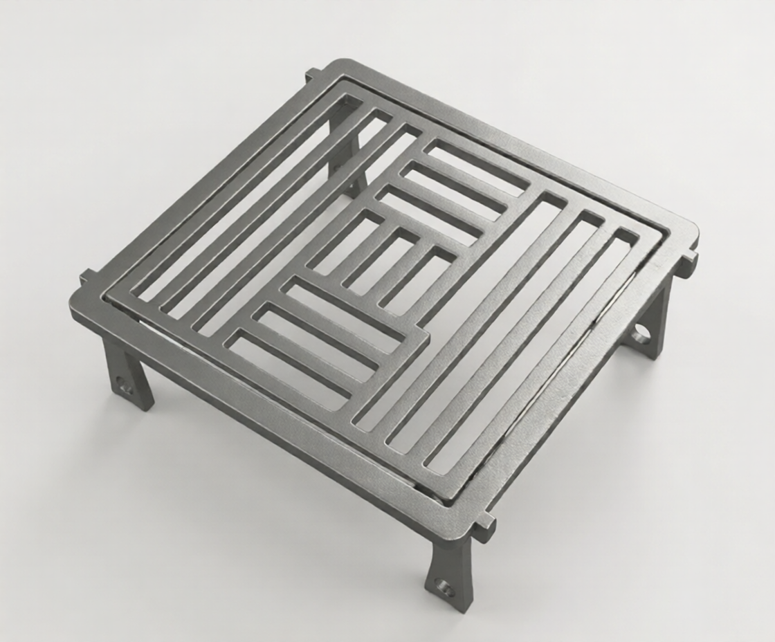 🔘 Griglia Rialzata Quadrata in Acciaio Inox AISI 304 30x30 cm