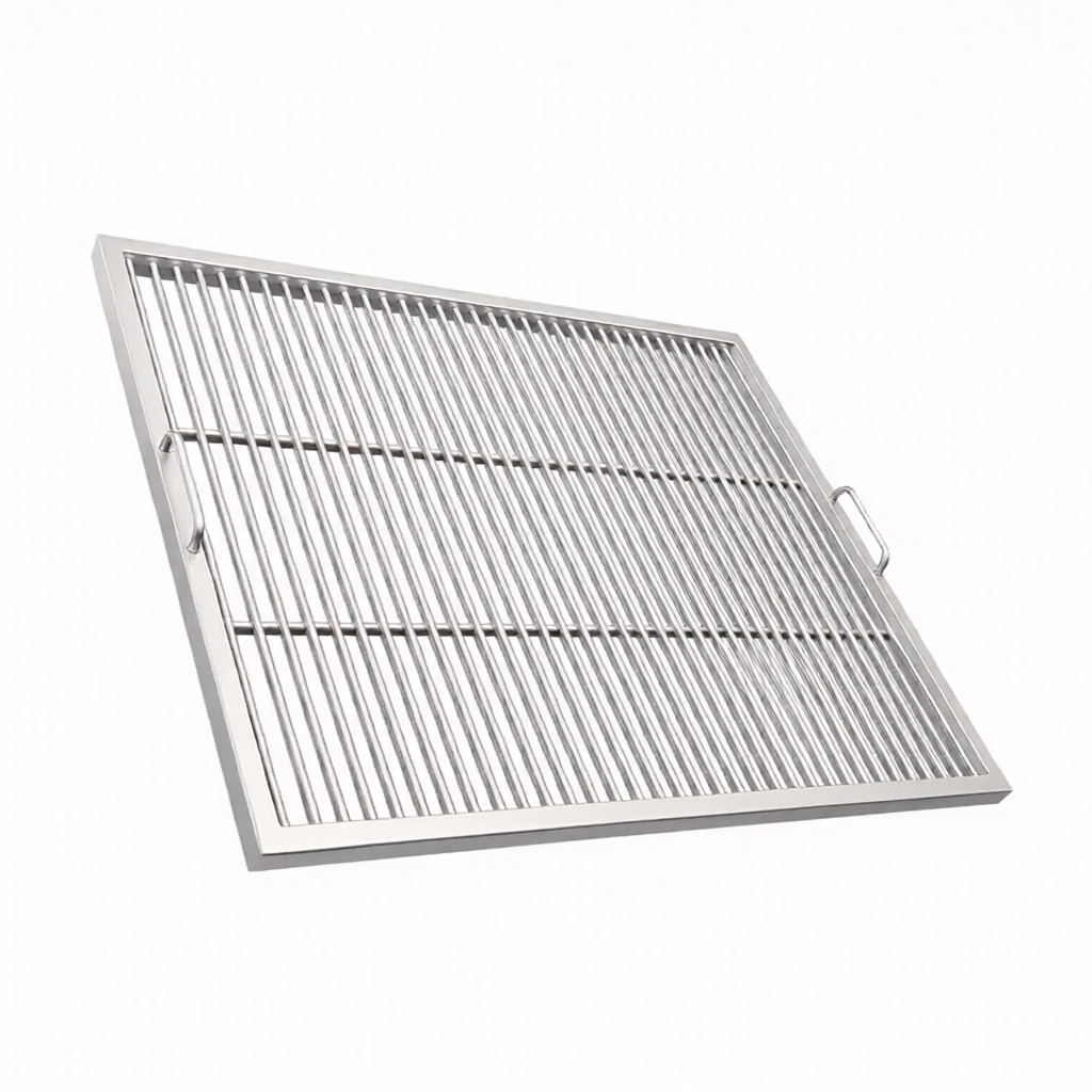 🥩 Griglia Professionale in Acciaio Inox AISI 304 (74x74 cm)