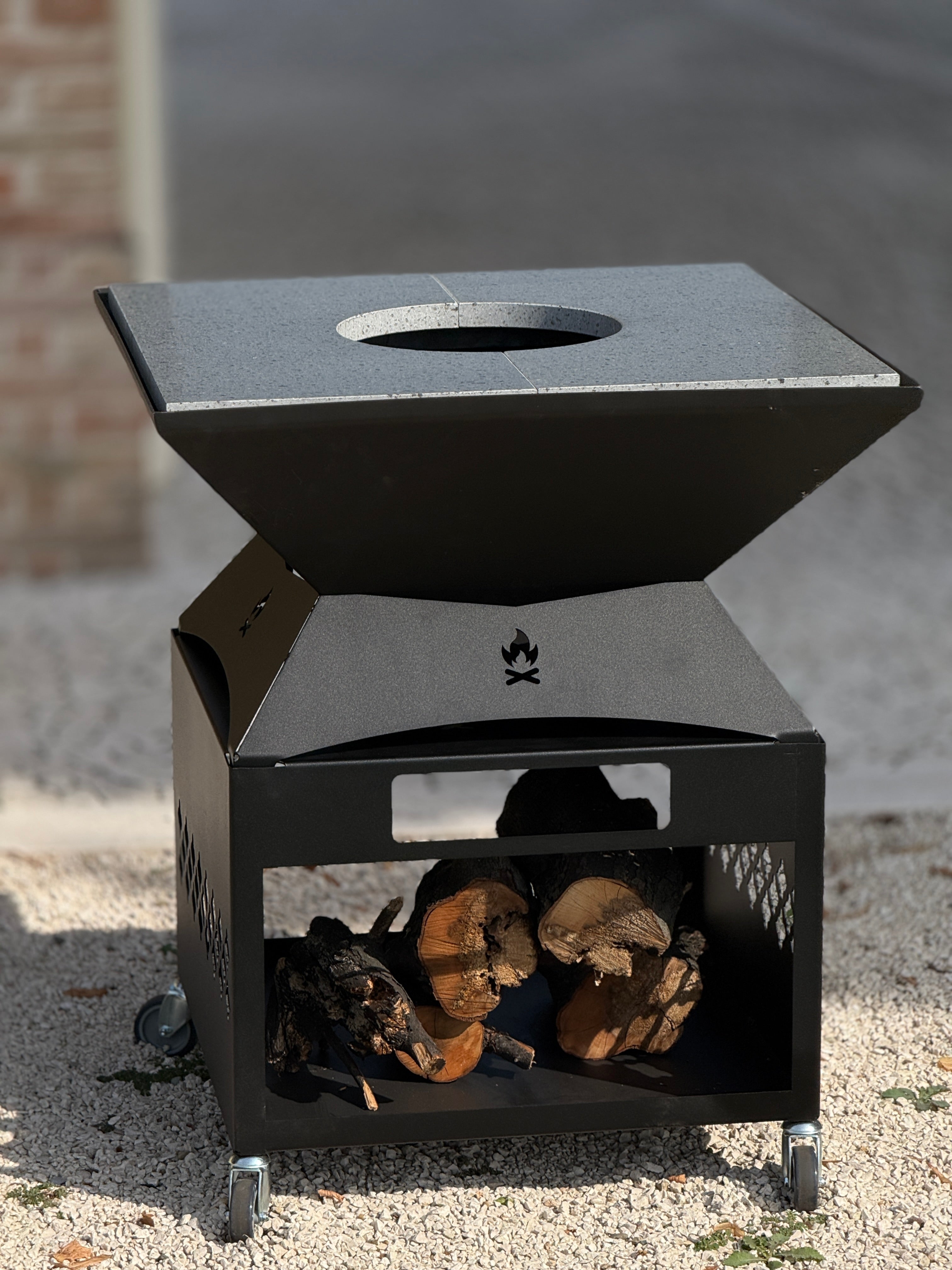 Braciere VESTA 74X74 Pietra Lavica