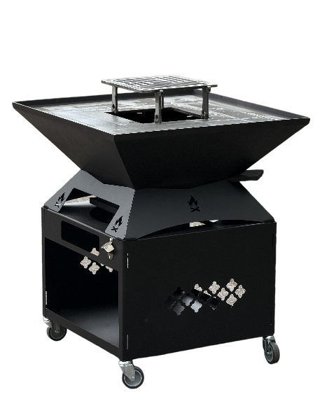 Braciere VESTA 74X74 Piano Cottura in Acciaio al Carbonio