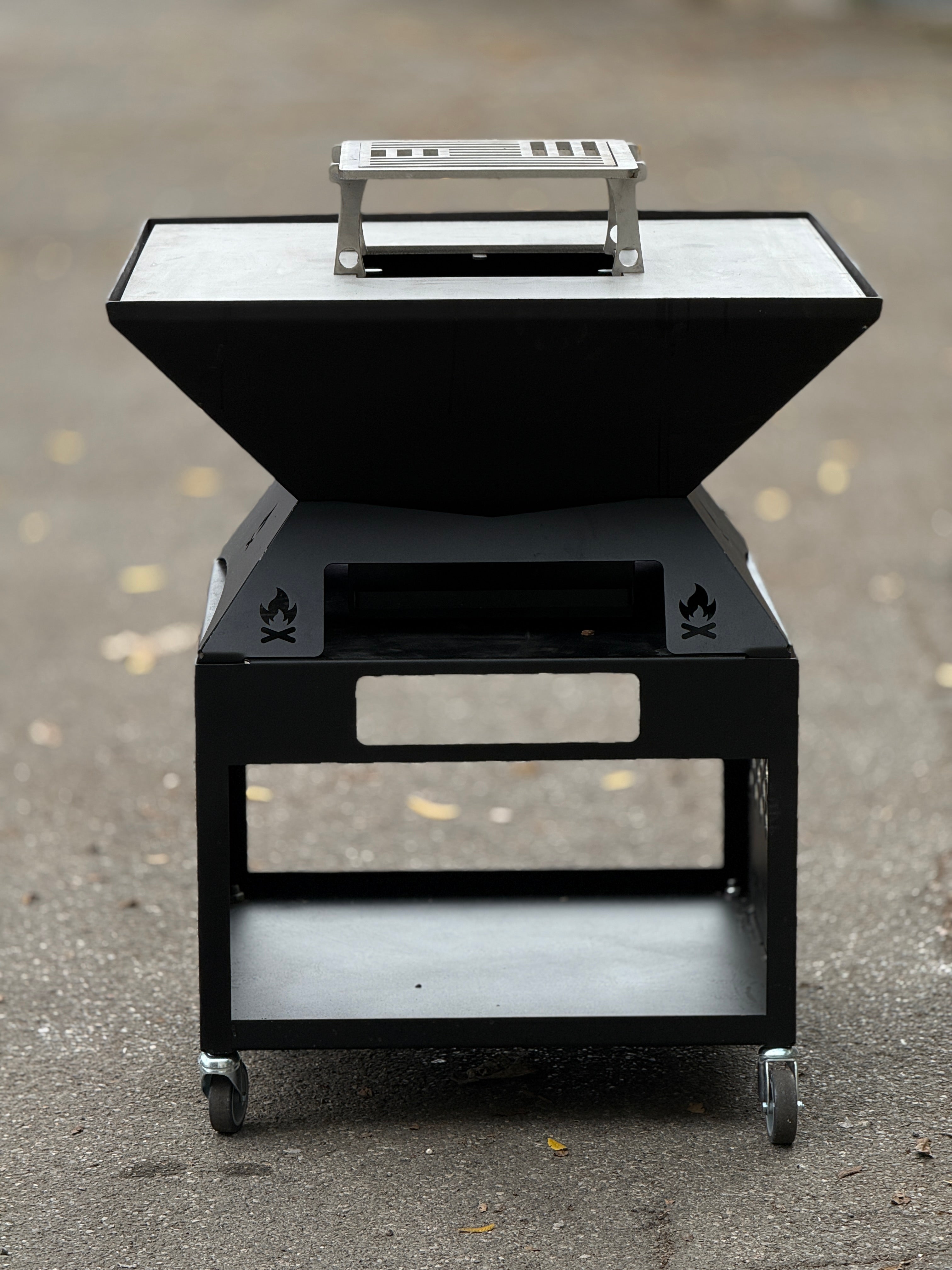 Braciere VESTA 74X74 Piano Cottura in Acciaio Inox