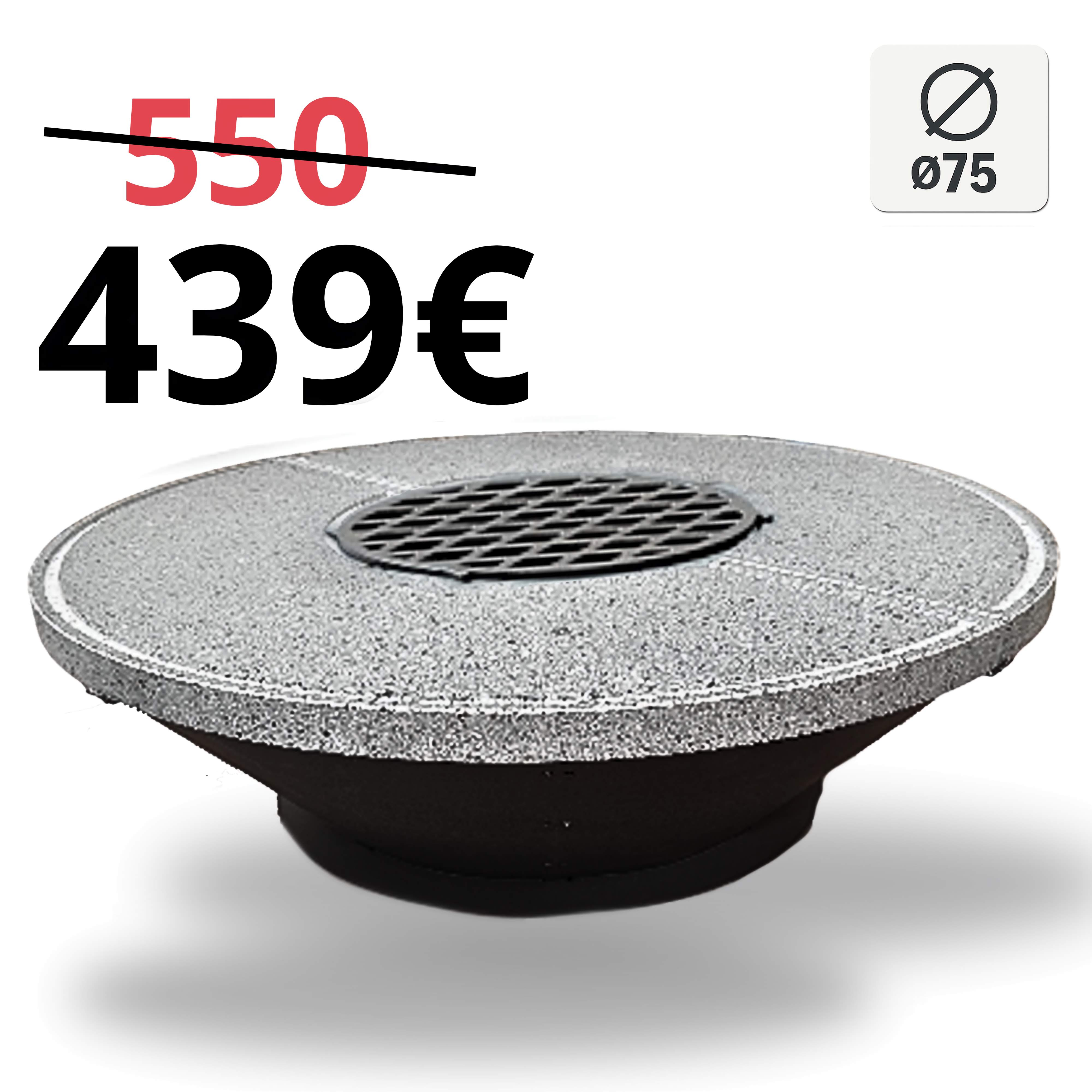 Back to grill Braciere Ø75 Pietra Lavica