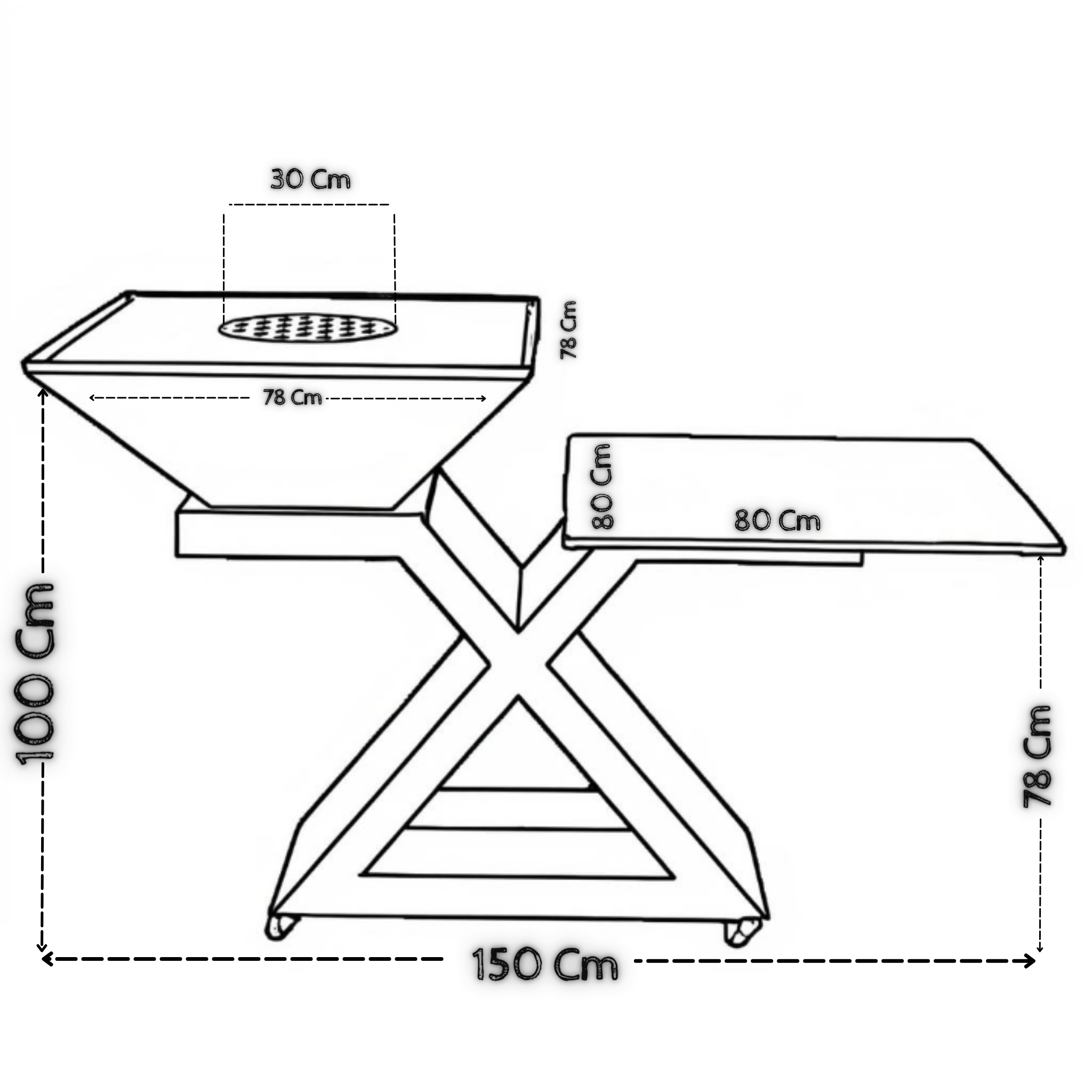🌋 Braciere X V 2.0 Pietra Lavica Etnea